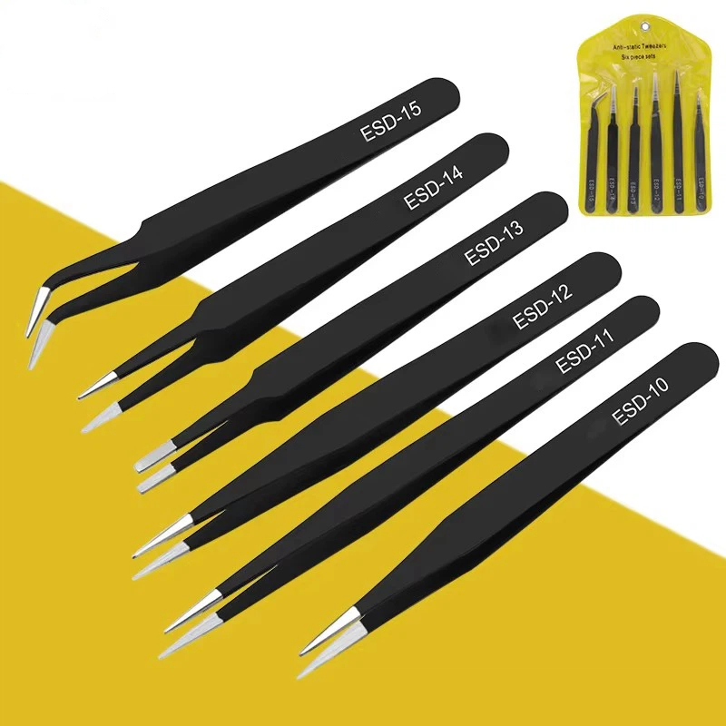 6 adet anti-statik paslanmaz ç - Model Kit Tweezers incelemesi ve fiyatı